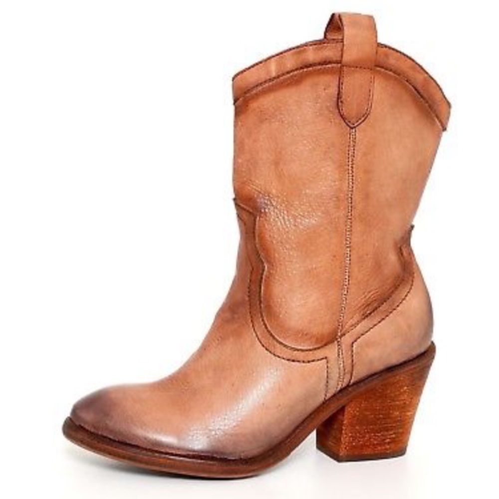 Sam Edelman Nile Whiskey Western Ankle Boots